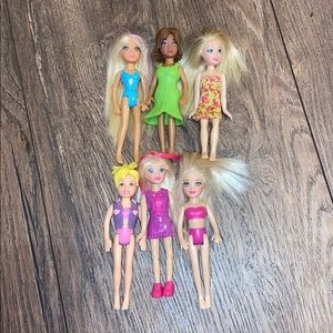 Set of 6 Polly Pocket girls